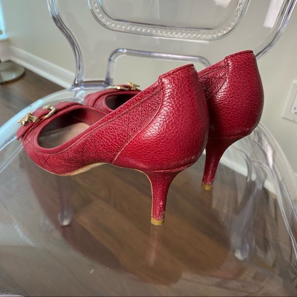 Dior raspberry coloured peel toes - Picture 3 of 5